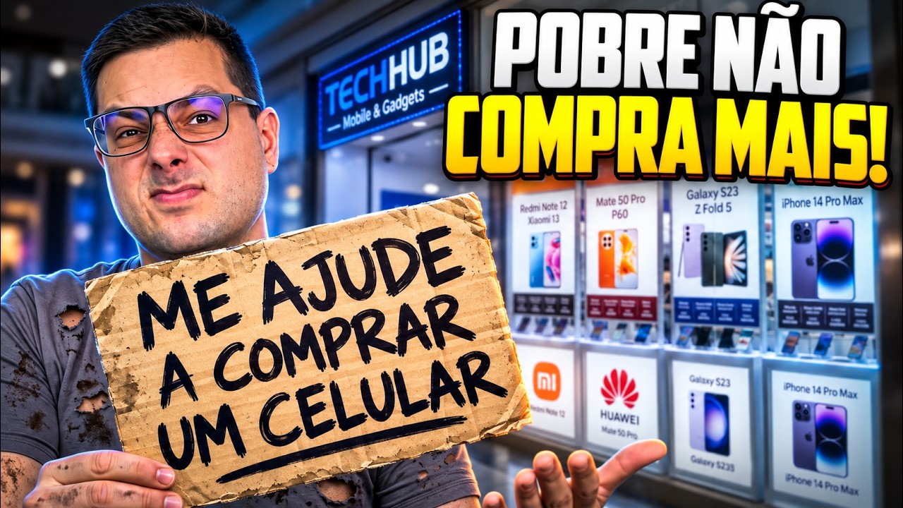 POBRE NÃO CONSEGUE MAIS COMPRAR CELULAR BOM?