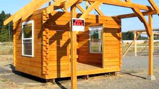 preview picture of video 'Frontier Log and Timber 12 x 14 Dovetail cabin with 6 x 14 porch'