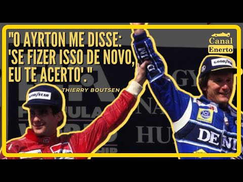 A disputa Senna x Boutsen no GP da Hungria de 1990