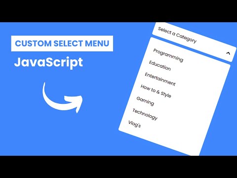 Create A Custom Select Menu in HTML CSS & JavaScript