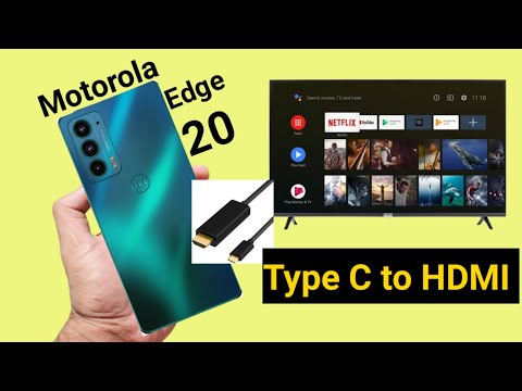 Moto Edge 20 Type C to HDMI Support test working or not 🔥🔥🔥
