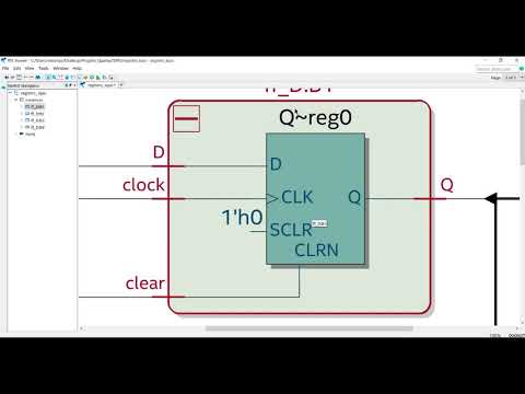 REGISTRI a SCORRIMENTO descrizione VERILOG HDL