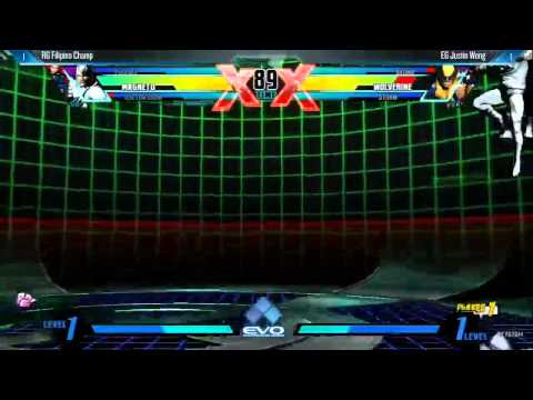 EVO 2014 Filipino Champ vs Justin Wong UMVC3 TOP 8 Winners Bracket