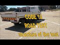 Code 10 Road Test Structure Of The Test Information Before Going To The Road Part 1