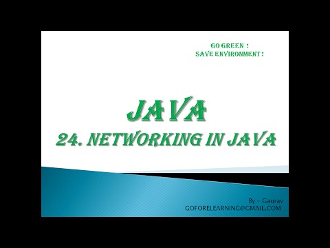 Java Networking Classes And Interfaces