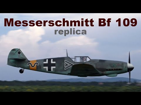 Messerschmitt Bf 109 amazing replica, slow motion and aerial footage, 2020