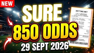 Football Predictions Today | FREE Betting Tips | 850 Odds 🔥 | Over 1.5 Goals.
