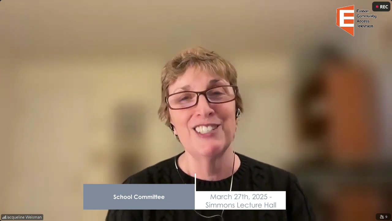 Easton School Committee Meeting 3/27/25