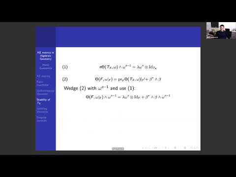 Henri Guenancia. Application of Kähler-Einstein metrics in Algebraic Geometry II
