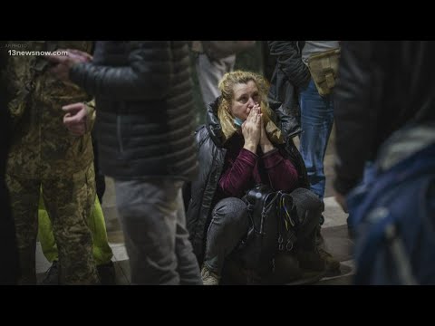 Local Ukrainians call for support following Russian invasion