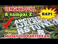 CARA MEMBUAT HURUF ABC Sampai Z DARI KERTAS PAKAI GUNTING
