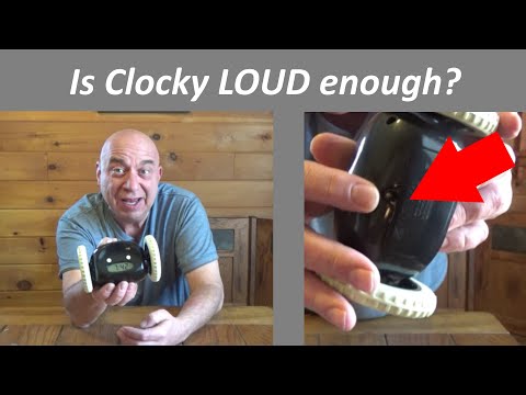 Clocky Extra Loud Alarm Clock (Review/Test/Instructions) For Heavy Sleepers Easy To Use Loud Enough