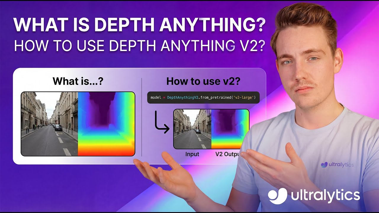 How to Use Depth Anything v2 for Monocular Depth Estimation | VisionAI Research | Ultralytics 🤯 🚀