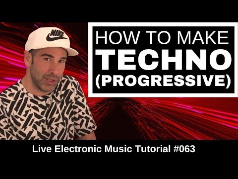 How to make Progressive Techno + Logic Pro X Template l | Live Electronic Music Tutorial #063