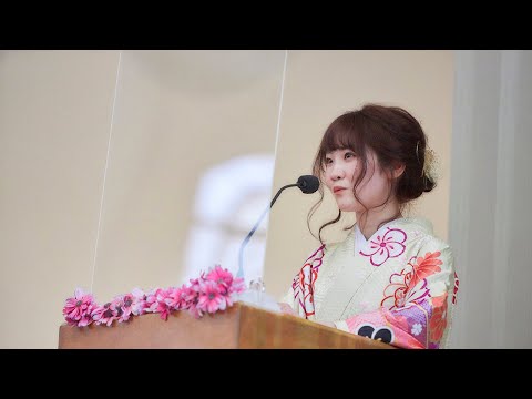 2021年度大学学位授与式　卒業生メッセージ2