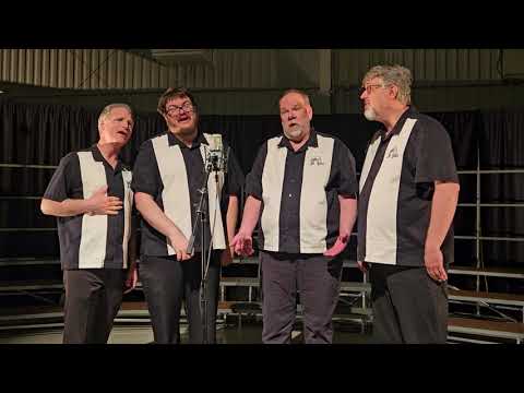 The Rivertown Sound Quartet singing 'Rock Around the Clock' at the Spirit of St. Louis Chorus Spring Show 2025 in De Soto, MO