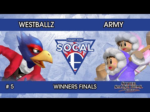 Fight For SoCal 5 - Westballz (Falco) VS ARMY (Ice Climbers) - SSBM - Winners Finals