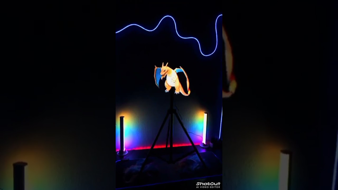 Purchase from the future 🤯 🤩 #3d #hologram #led #anime #ledlights #shorts #memes