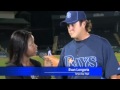 Evan Longoria's Catch saves Reporter's Life!