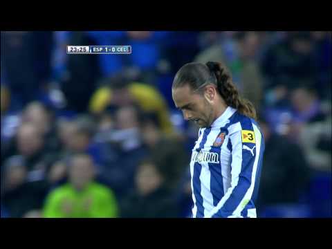 Gol de Sergio García (1-0) en el RCD Espanyol - Celta de Vigo - HD