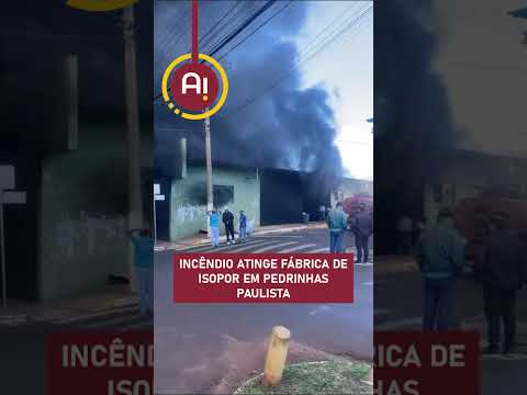 Incêndio atinge fábrica de isopor em Pedrinhas Paulista