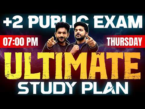 Plus Two Public Exam | Ultimate Study Plan | Exam Winner