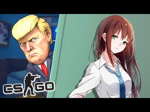 МАНЬЯК ТРАМП ПРОТИВ АНИМЕ 👧 CS:GO Тролль Прятки (КС ГО Маньяк)