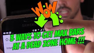 3 FREE WAYS TO BOOST CELL PHONE SIGNAL AT DEAD ZONE HOME