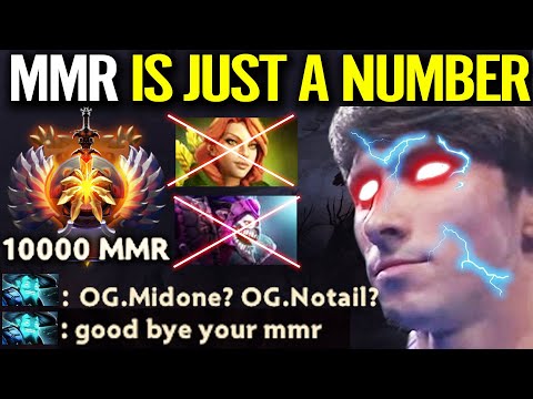 MMR IS JUST A NUMBER! DENDI Storm spirit 100% Shut Down 10K MMR Midone + Notail Dota 2 Pro Gameplays