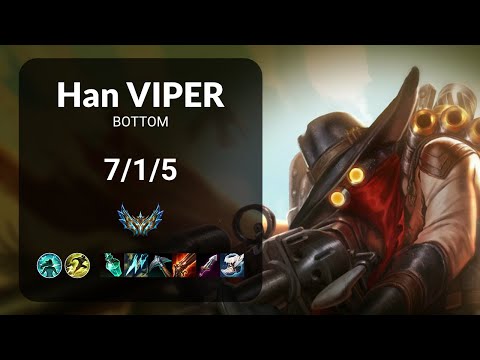 Han Viper Jhin vs Ashe BOTTOM - KR CHALLENGER Patch 15.4