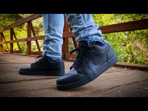 AIR JORDAN 1 LOW "TRIPLE BLACK" 2020 REVIEW + ON FEET | Watch Before You Buy!