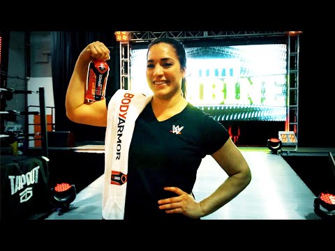 WWE PC Combine Bench Press competition, presented by BODYARMOR