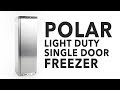 Video: Congelador de una puerta en acero inoxidable 365L. Polar CD083