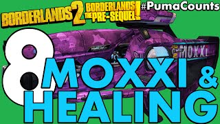 Top 8 Moxxi and Healing Guns and Weapons in Borderlands 2 and The Pre-Sequel! #PumaCounts