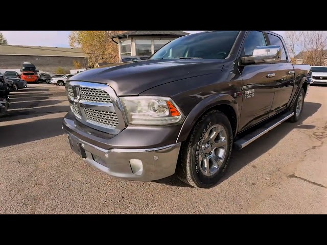 2015 RAM 1500 CREW CAB PICKUP V6, TURBO DIESEL, 3.0L LARAMIE PICKUP 4D 5 1/2 FT