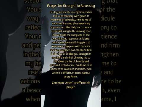 Prayer for Strength in Adversity | Paris 2024 Olympic Issue | #prayer #jesus