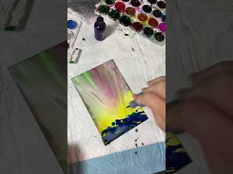 Fantasy Tree alcohol ink tutorial