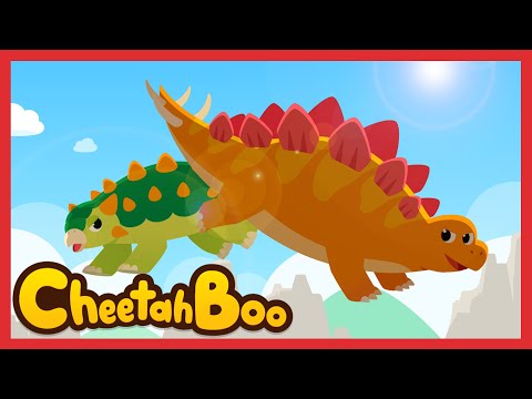 [🎉NEW] Ankylosaurus VS Stegosaurus: Who would win? | Dinosaurs Songs | Kids Songs | #Cheetahboo