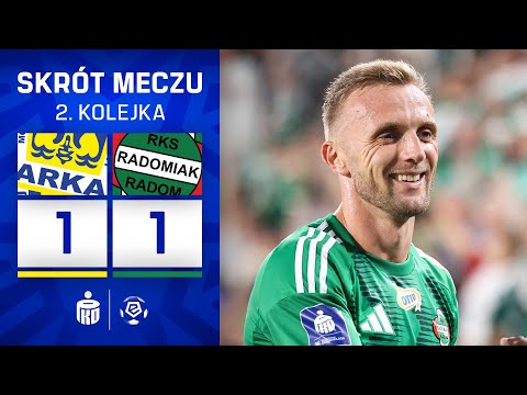 Arka - Radomiak | SKRÓT | Kto inny? Grzesik popsuł imprezę powrotną! |Ekstraklasa 25/26|2.kolejka