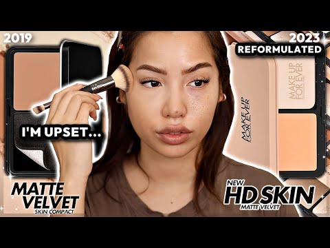 THEY CHANGED IT! MAKE UP FOR EVER HD SKIN MATTE VELVET POWDER FOUNDATION REVIEW