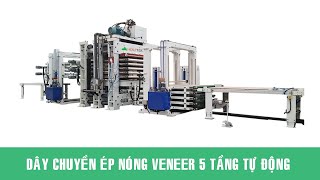 CHUYỀN MÁY ÉP NHIỆT 200T ép Veneer, ép cửa công nghiệp
