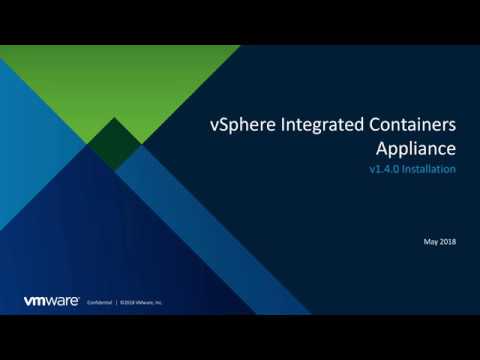 Deploying vSphere Integrated Containers Appliance v1.4.0
