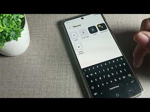 How to change keyboard Theme Samsung galaxy A73 5g, changed keyboard theme