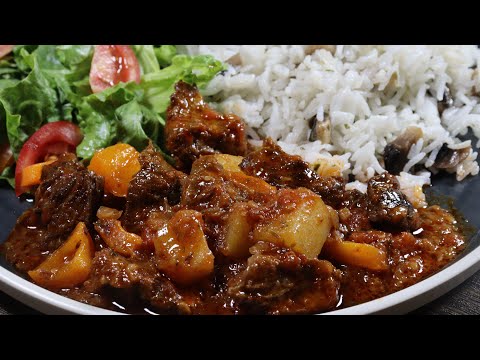 EASY BEEF RECIPE | THE BEST BEEF STEW  FOR RICE  | BEEF STEW RECIPE | DINNER IDEA