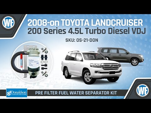 WF Donaldson Pre-Filter Kit Installation for Toyota Landcruiser 200 Series VDJ 2008-on OS-21-DON