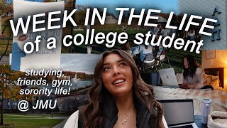 week in my life as a college student | james madison university