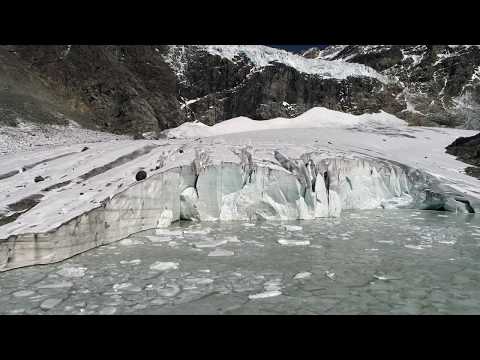 Valmalenco glacier, Italy - Drone 4K