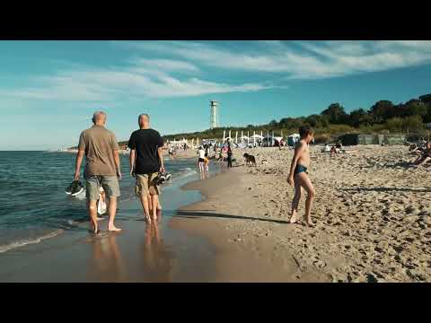 SUNSET AT JASTARNIA WEJSCIE 49, BEACH WALK, 8 JULY 2023 4k