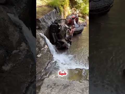 طريقة خيالية تجاوز بها هذا الجدار العمودي بالدراجة الرباعية!