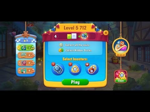 Fishdom, level 5712 collect rubber ducks